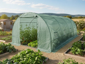 Serra da giardino a tunnel "Lys" - 18 m² - 140 g - Verde 2