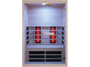 Cabina sauna a infrarossi "Venus Vital" - 2 posti - 128,6 x 907 x 190 cm - Legno 2