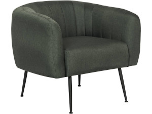 Poltrona in tessuto "Diana" - Grigio scuro