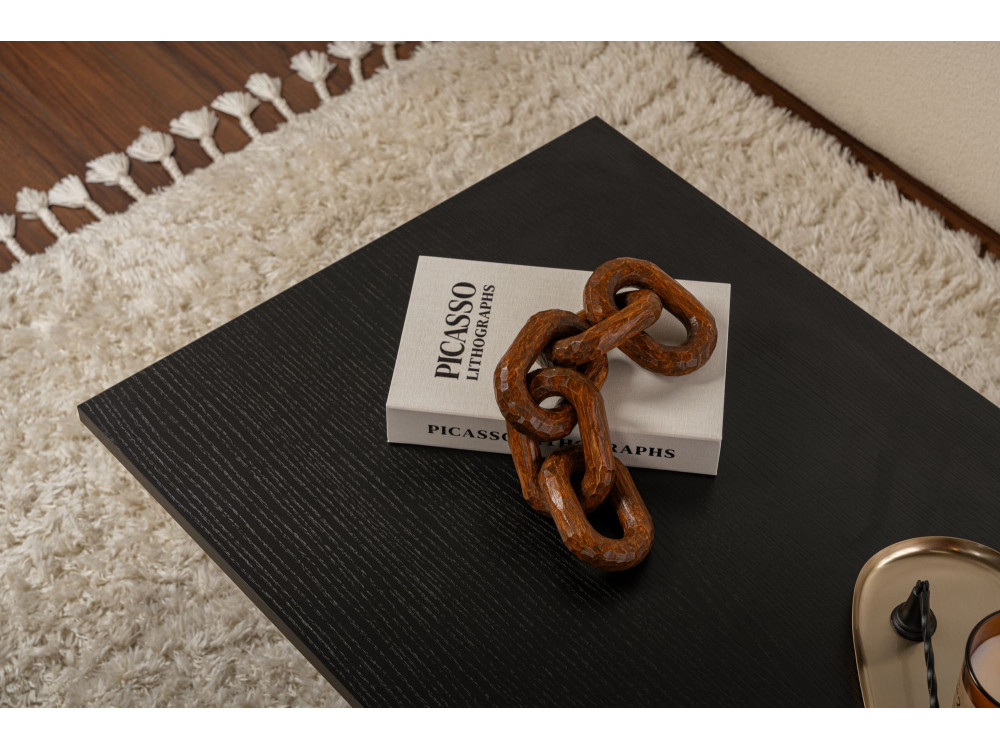 Tavolino da caffè in legno "Sabin" - 60 x 119 x 40 cm - Legno nero
