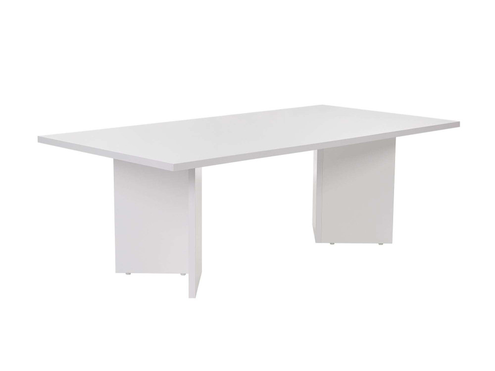 Tavolino in legno "Sabin" 119 x 60 x 40 cm - Bianco