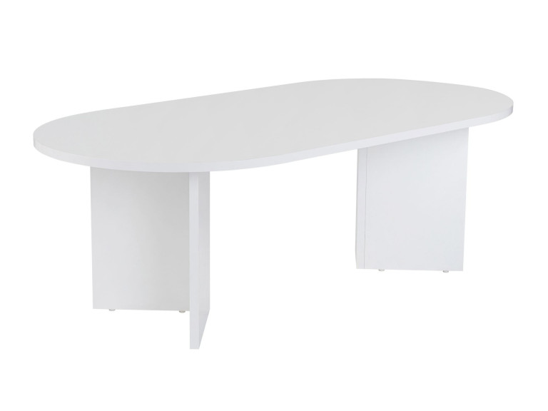 Tavolino da caffè in legno "Sabbia" - 60 x 119 x 40 cm - Bianco