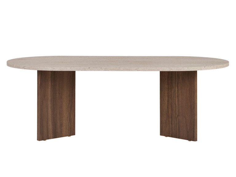 Tavolino in legno "Sable" 119 x 60 x 40 cm - Travertino