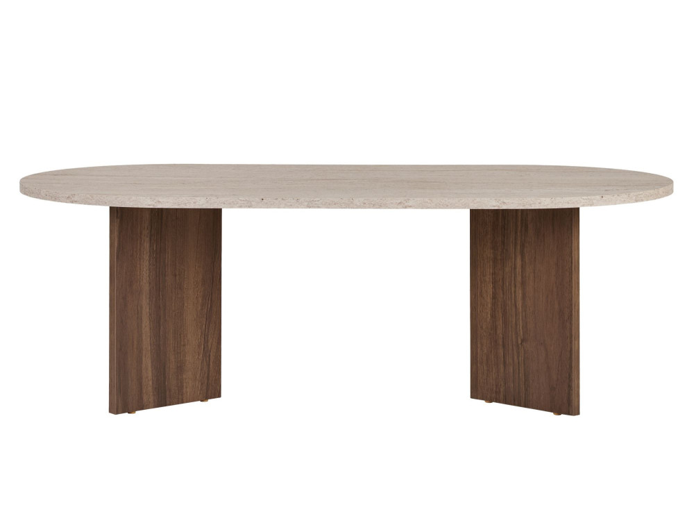 Tavolino in legno "Sable" 119 x 60 x 40 cm - Travertino