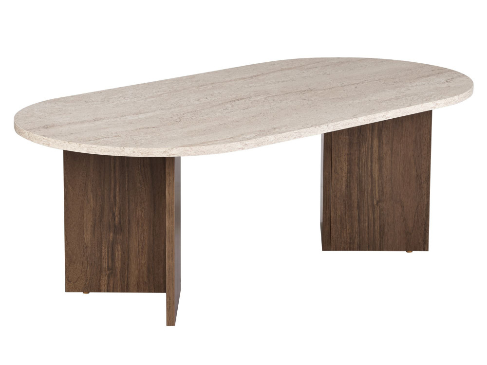 Tavolino in legno "Sable" 119 x 60 x 40 cm - Travertino