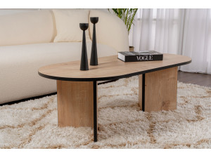 Tavolino in legno "Sable" 119 x 60 x 40 cm - Rovere zaffiro 2