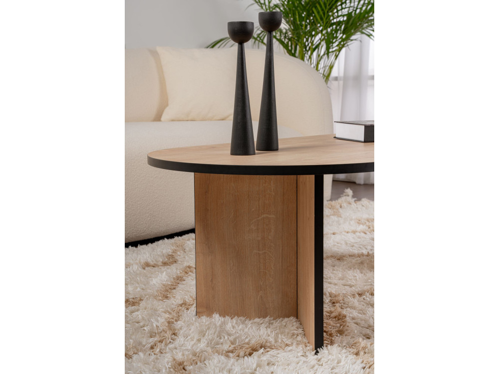 Tavolino in legno "Sable" 119 x 60 x 40 cm - Rovere zaffiro