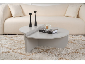Tavolino in legno "Orion" 90 x 60 x 30 cm - Grigio 2