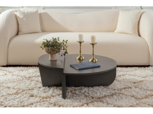 Tavolino in legno "Orion" 90 x 60 x 30 cm - Antracite 2