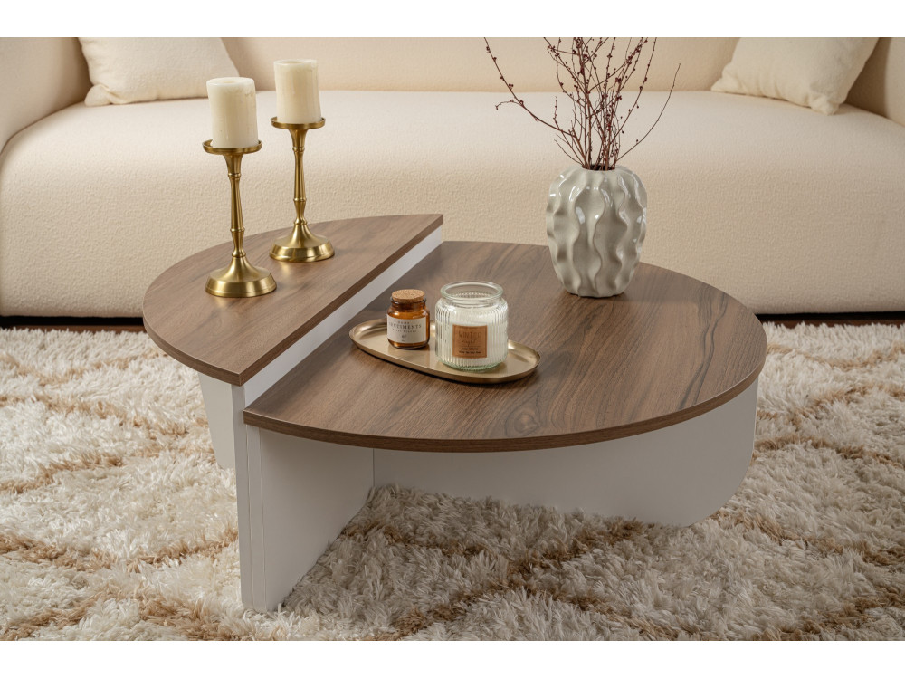 Tavolino in legno "Orion" 90 x 60 x 30 cm - Noce