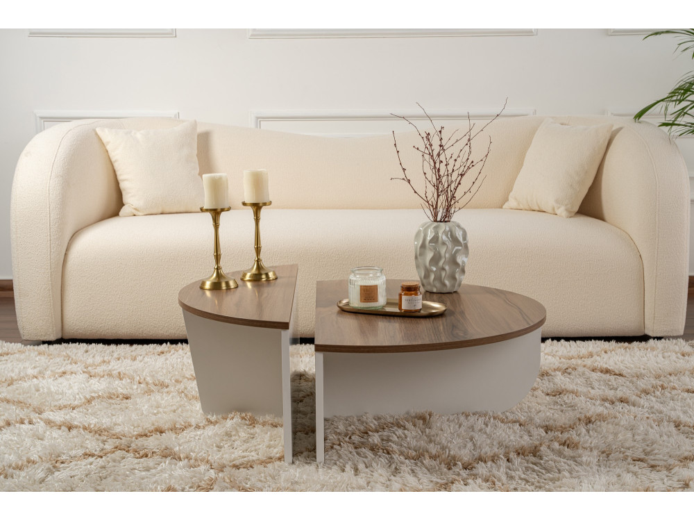 Tavolino in legno "Orion" 90 x 60 x 30 cm - Noce