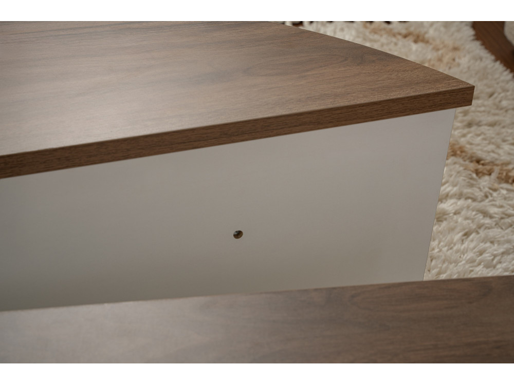 Tavolino in legno "Orion" 90 x 60 x 30 cm - Noce