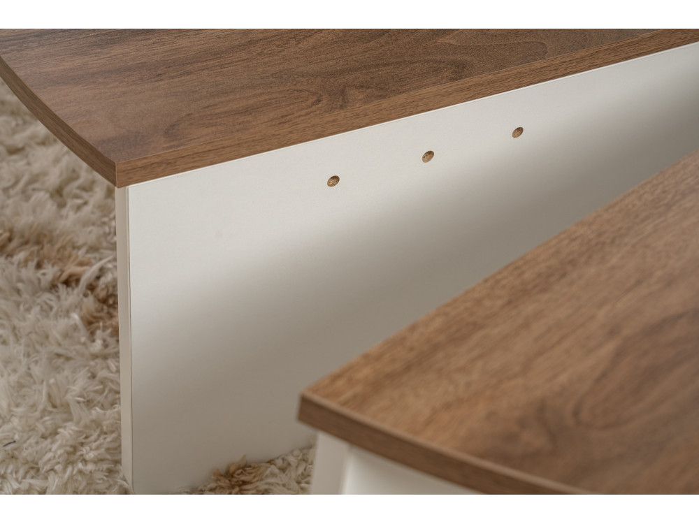 Tavolino in legno "Orion" 90 x 60 x 30 cm - Noce
