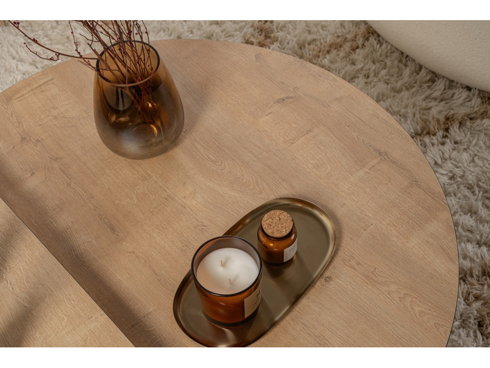 Tavolino in legno "Orion" 90 x 60 x 30 cm - Rovere miele