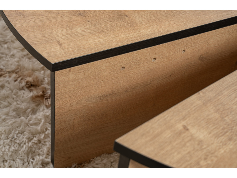 Tavolino in legno "Orion" 90 x 60 x 30 cm - Rovere miele