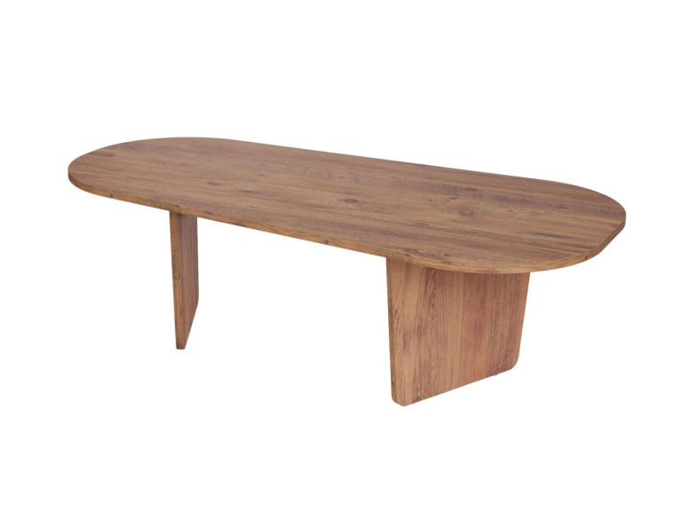 Tavolino da caffè in legno "Ovalis" - 130 x 65 x 40 cm - Pino atlantico
