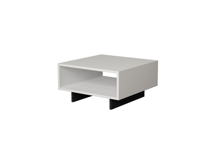 Tavolino in legno "Hola" - 60 x 60 x 32 cm - Bianco