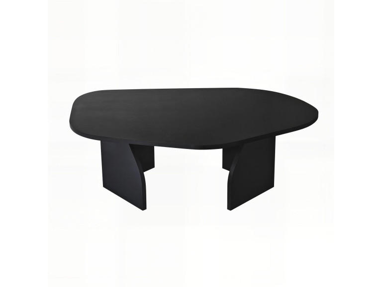 Tavolino in legno "Rock" 100 x 60 x 35 cm - Nero