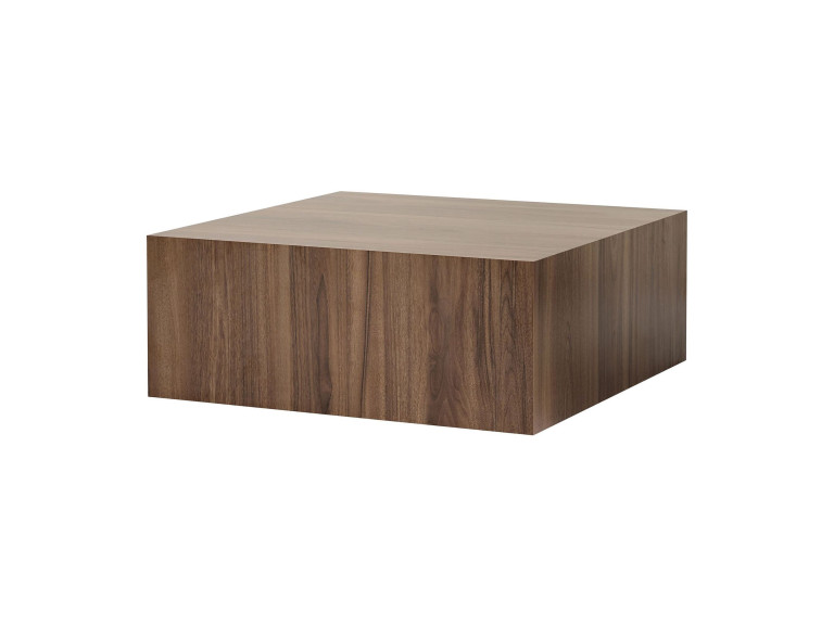 Tavolino in MDF "Prizma" - 90 x 90 x 35 cm - Noce