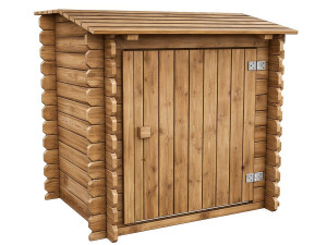 Cassa filtro in legno trattato "Keny" per piscina - 120 x 95 x 113 cm