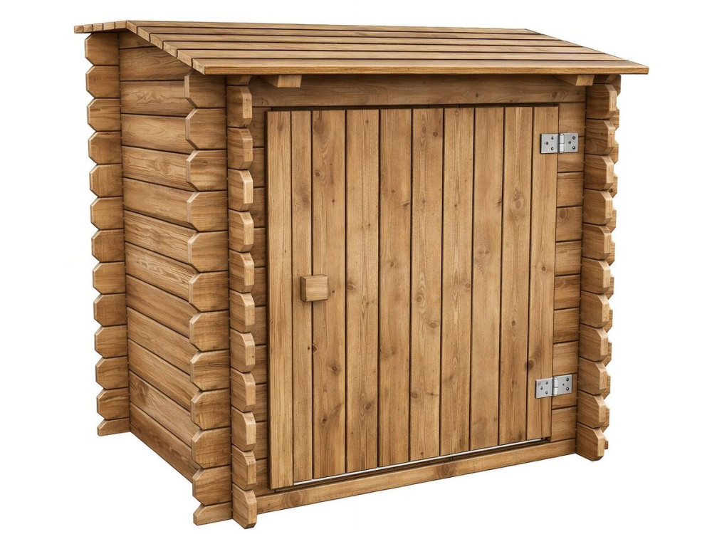 Cassa filtro in legno trattato "Keny" per piscina - 120 x 95 x 113 cm