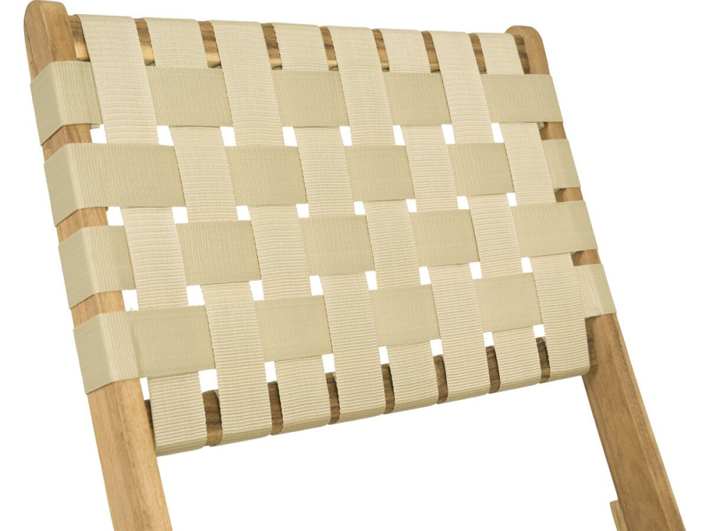 Set di 2 sedie da giardino in legno Hanoi - Beige