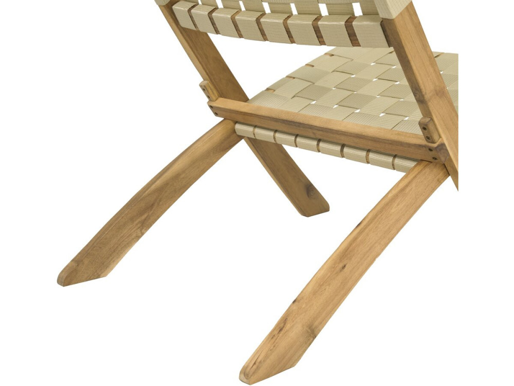 Set di 2 sedie da giardino in legno Hanoi - Beige