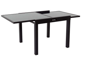 Tavolo da giardino allungabile in alluminio PORTO 8 - Phoenix - Nero 2