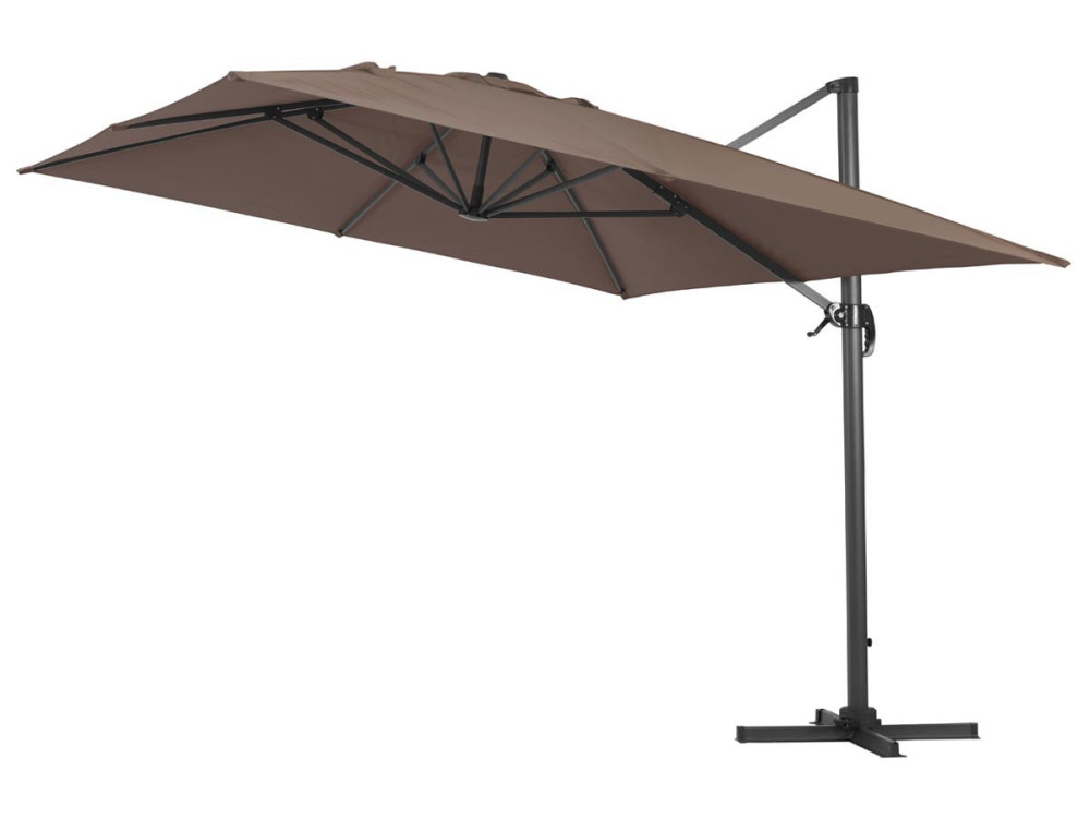 Ombrellone decentrato in alluminio SUN 4 - Rettangolare - 3 x 4 m - Talpa