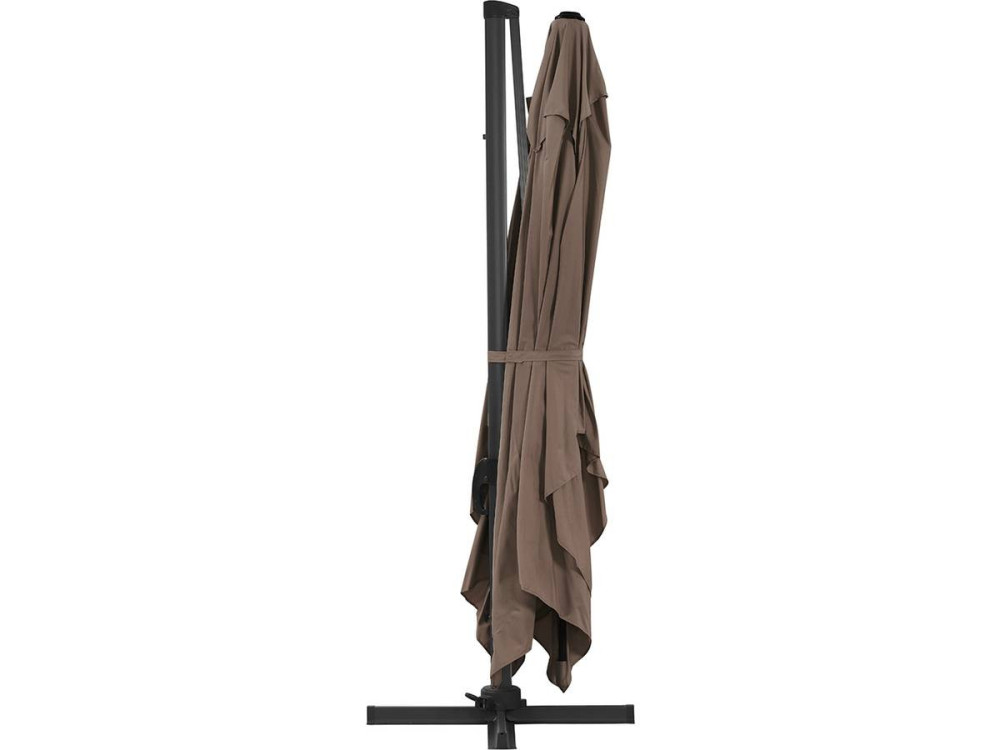 Parasole decentrato da giardino Alu "Sun 4" - Rettangolo - 3 x 4 m - Talpa + Copertura protettiva