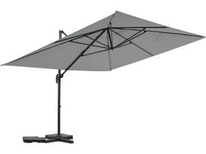 Ombrellone da giardino a sbalzo in alluminio "Sky 4" - 3 x 4 m - Grigio