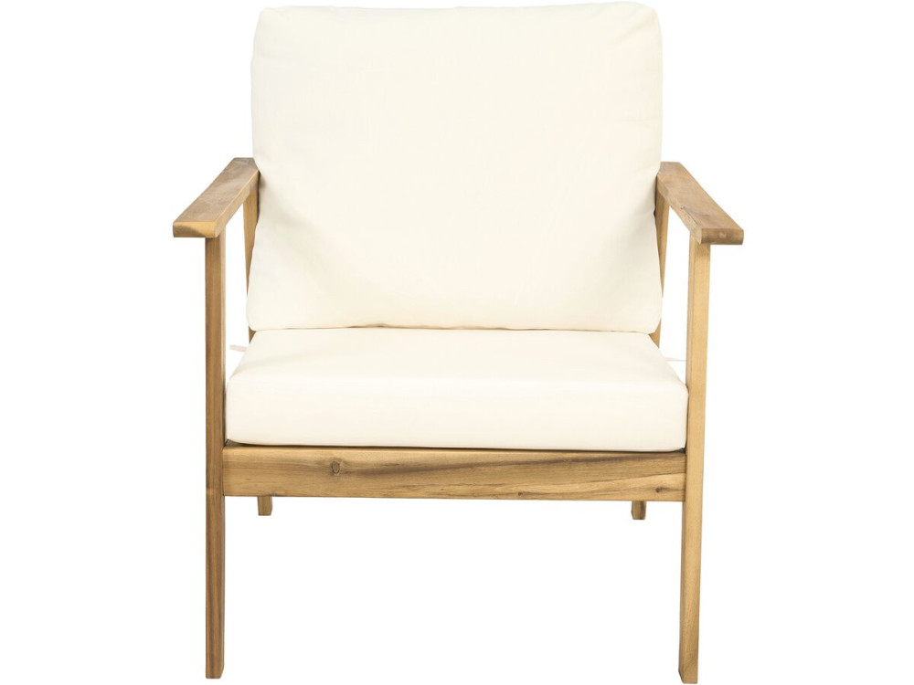 Set di mobili da giardino in legno d'acacia con cuscini "Chilwell" - 5 posti - Beige