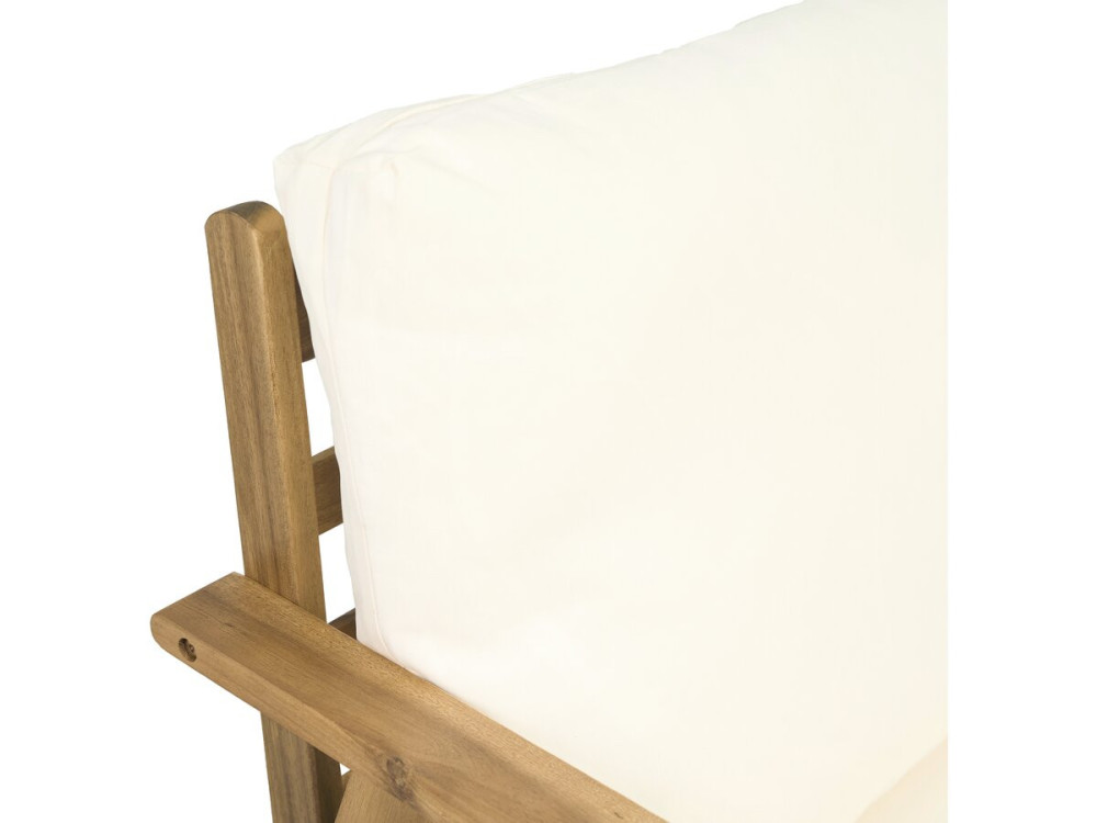 Set di mobili da giardino in legno d'acacia con cuscini "Chilwell" - 5 posti - Beige
