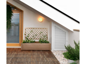 Fioriera in legno con traliccio "Orpin" - 98 x 34 x 104 cm 2