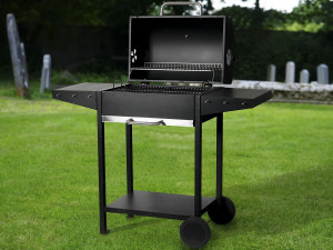 Barbecue a carbonella "Bizon" - 119 x 50 x 101 cm - Nero 2