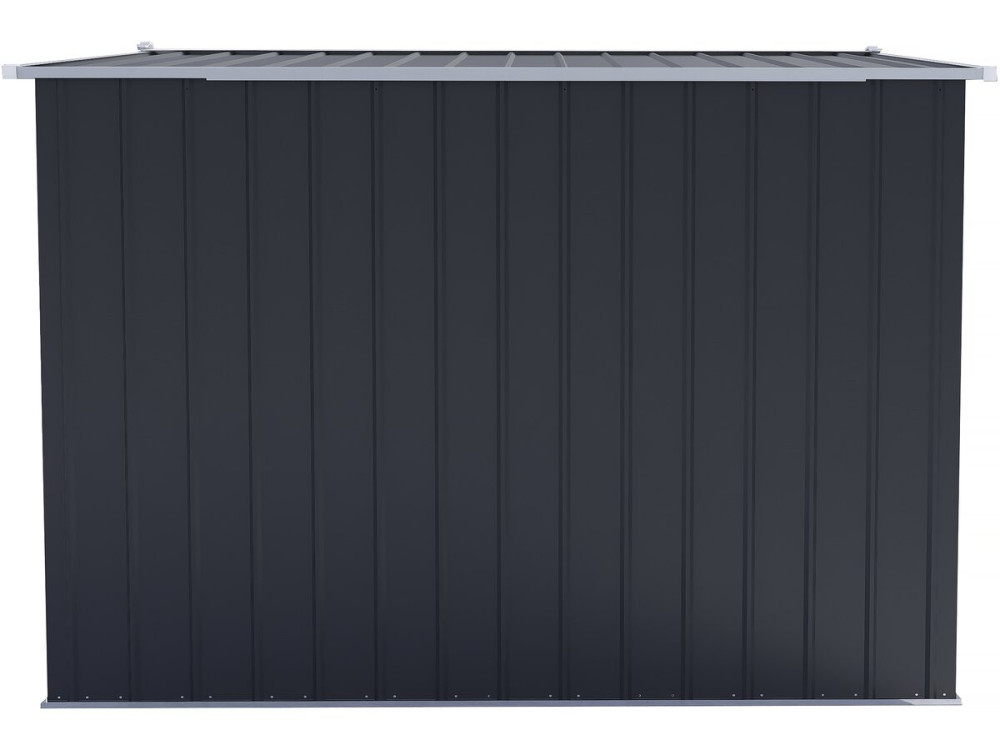 Casetta da giardino in metallo "Boston" con porta scorrevole - 8 m² - Grigio
