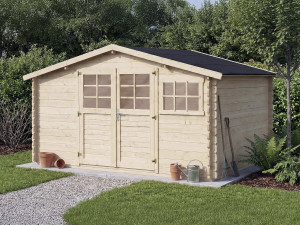 Casetta da giardino in legno "Rocval" - 456 x 425 x 232 cm - 19,42 m² - 28 mm 2