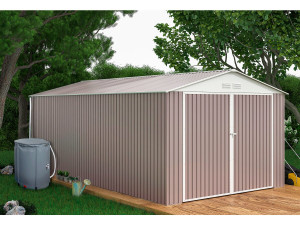 Garage in metallo "Nevada" - 15,36 m² con grondaia e serbatoio per il recupero dell'acqua 2