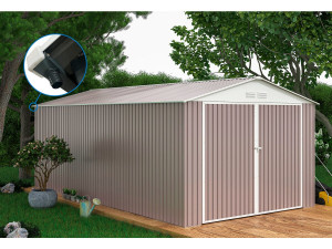 Garage in metallo "Nevada" - 15,36 m² con grondaia 2