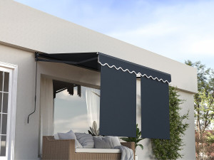 Tenda da sole "Shadow" con mantovana in alluminio 2 x 3 m - Grigio antracite 2
