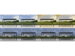 Pergola bioclimatica in alluminio "Windsor" - 3 x 4 m - Antracite 2