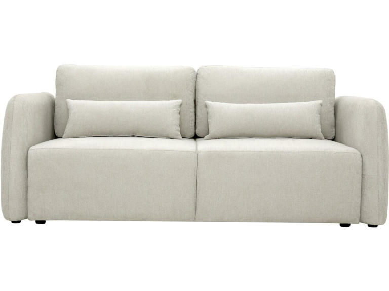 Divano a 3 posti in tessuto "Concorde", trasformabile in letto - Beige