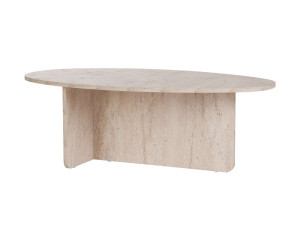 Tavolino in legno "Orba" - 120 x 65 x 40 cm - Travertino