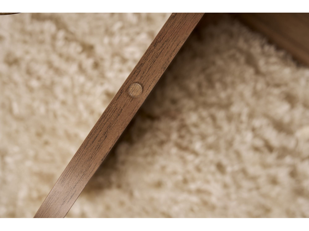 Tavolo basso in legno "Aeris" - 75 x 75 x 35 cm - Noyer Trasparente