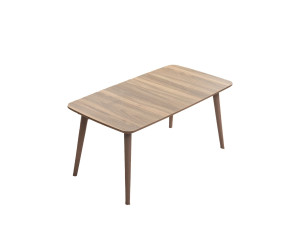 Tavolino in legno "Luci" 100 x 53 x 45 cm - Noce