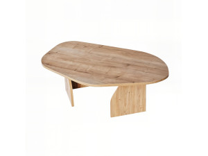 Tavolino in legno "Rock" 100 x 60 x 35 cm - Rovere zaffiro