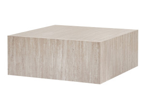 Tavolino in MDF "Prizma" - 90 x 90 x 35 cm - Travertino