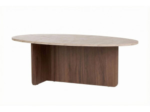 Tavolino in legno "Orba" - 120 x 65 x 40 cm - Travertino