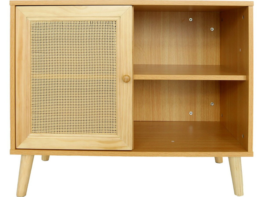 Credenza in legno "Iguana" - 80 x 40 x 66 cm - Marrone