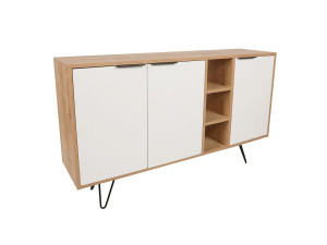 Consolle in legno "Clara" 142 x 35,6 x 83 cm - Rovere